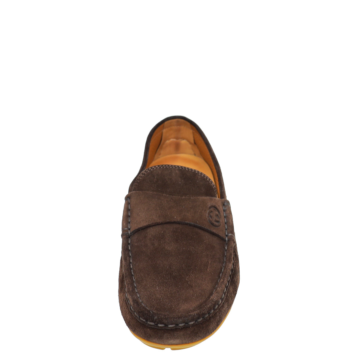 Gucci Brown Suede GG Loafers 37-Gucci-THE CLOSET