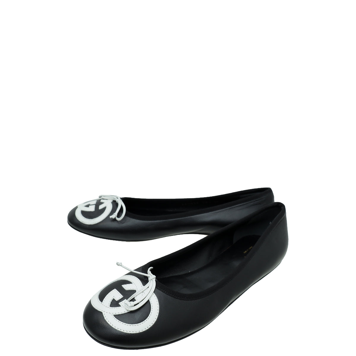 Gucci Bicolor GG Interlocking Flat Ballerina 38.5-Gucci-THE CLOSET