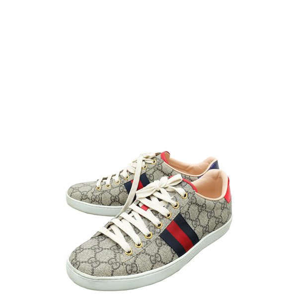 Gucci Multicolor GG Supreme Ace Sneaker 38.5