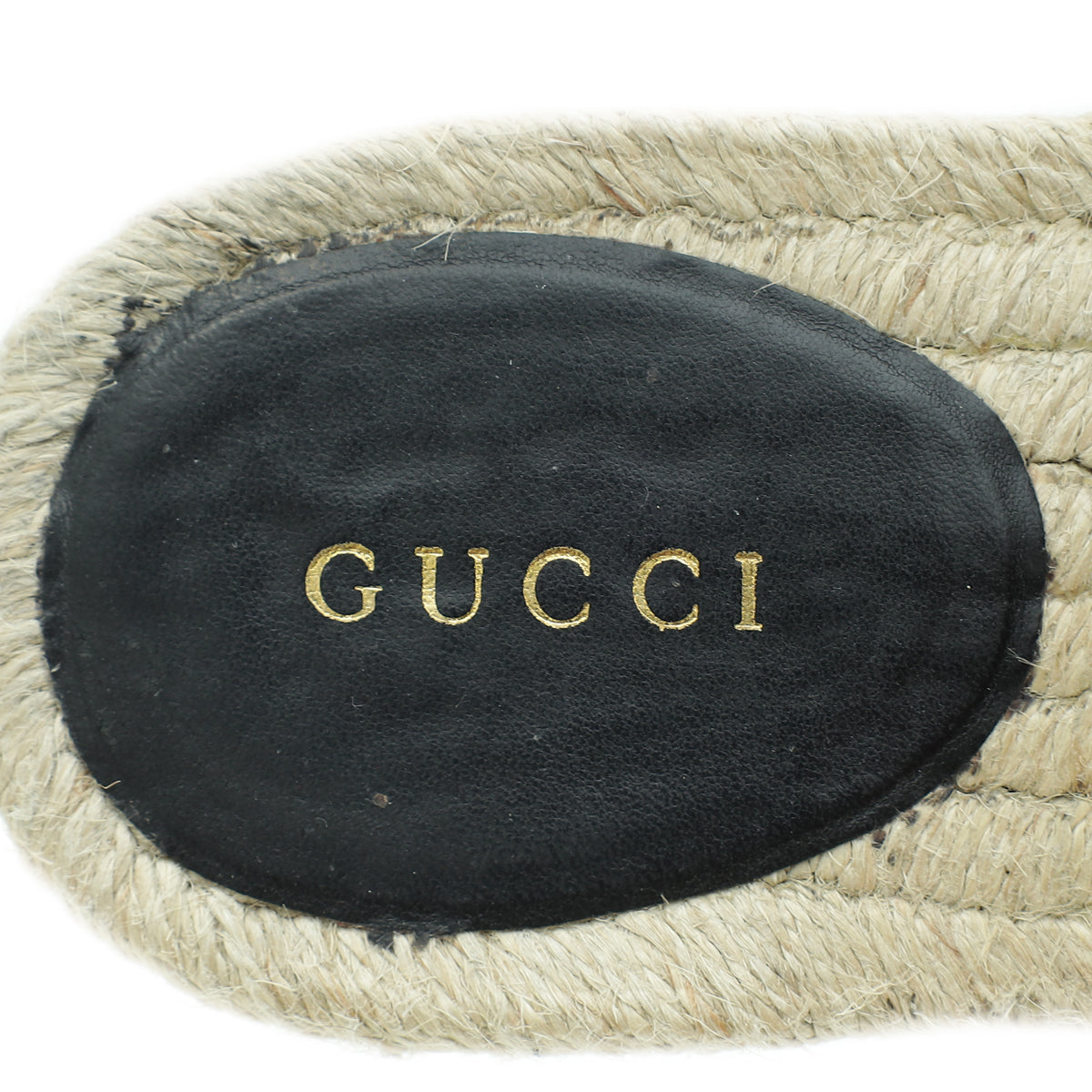 Gucci Black GG Marmont Espadrille Mules 38.5