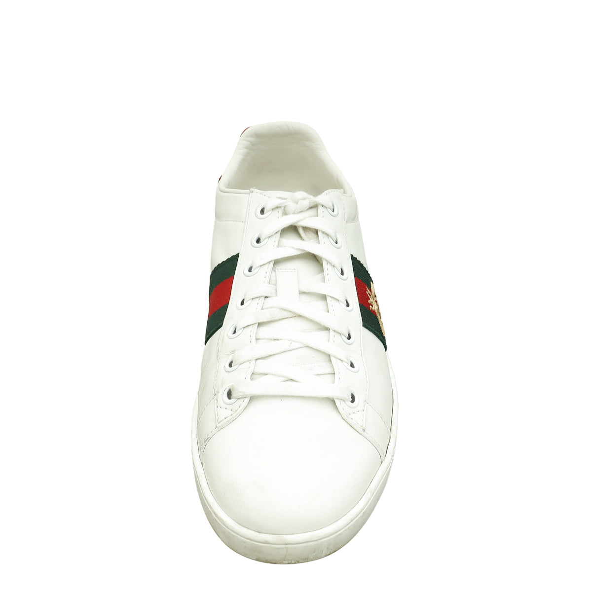 Gucci White Ace Bee Embroidered Sneaker 38