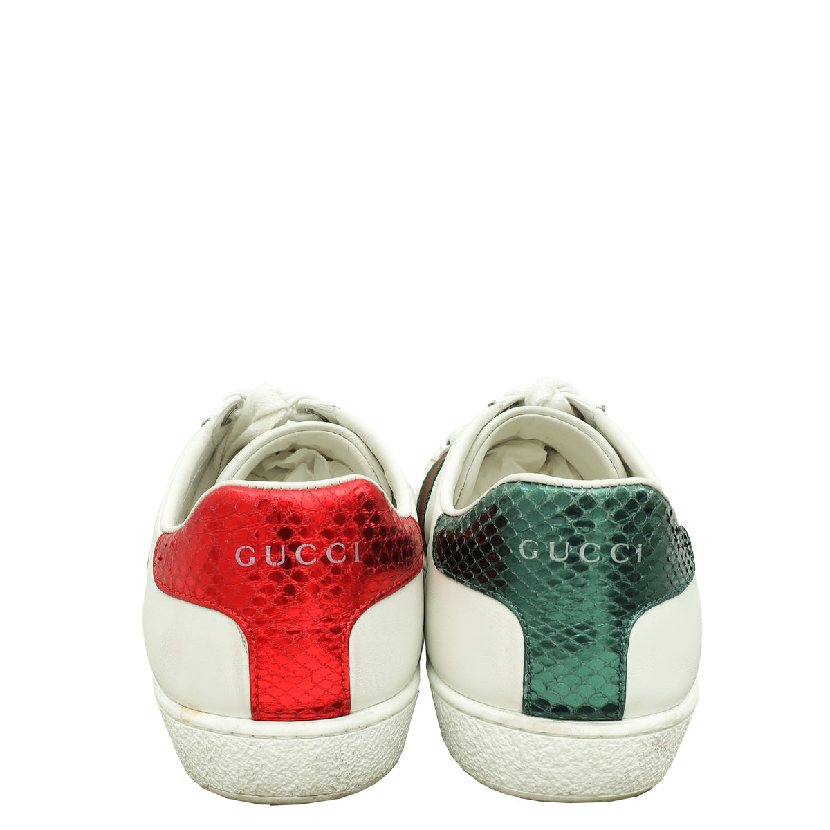 Gucci White Ace Bee Embroidered Sneaker 38