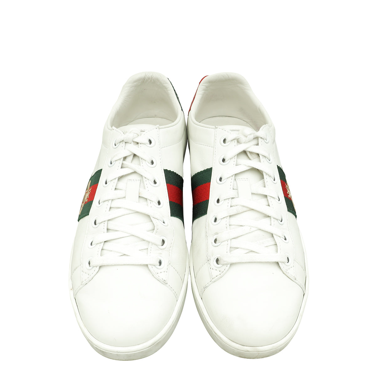 Gucci White Ace Bee Embroidered Sneaker 38