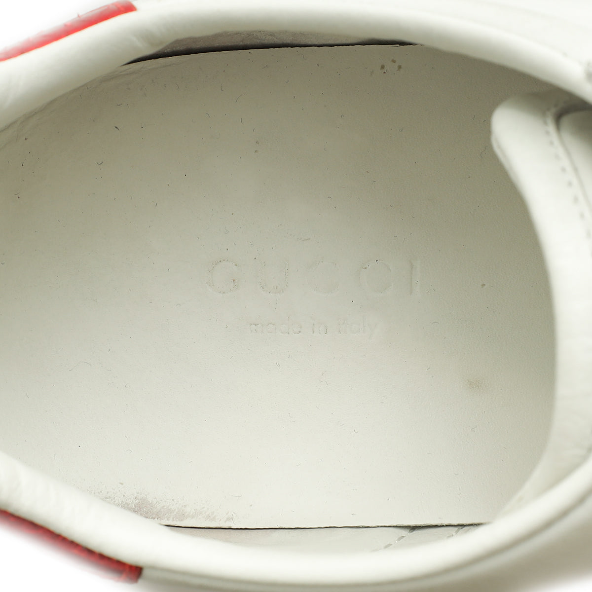 Gucci White Ace Bee Embroidered Sneaker 38