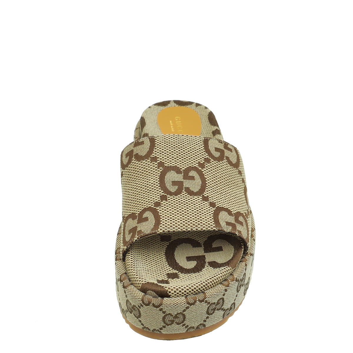 Gucci Ebony Women's Platform Slide Sandal 38-Gucci-THE CLOSET