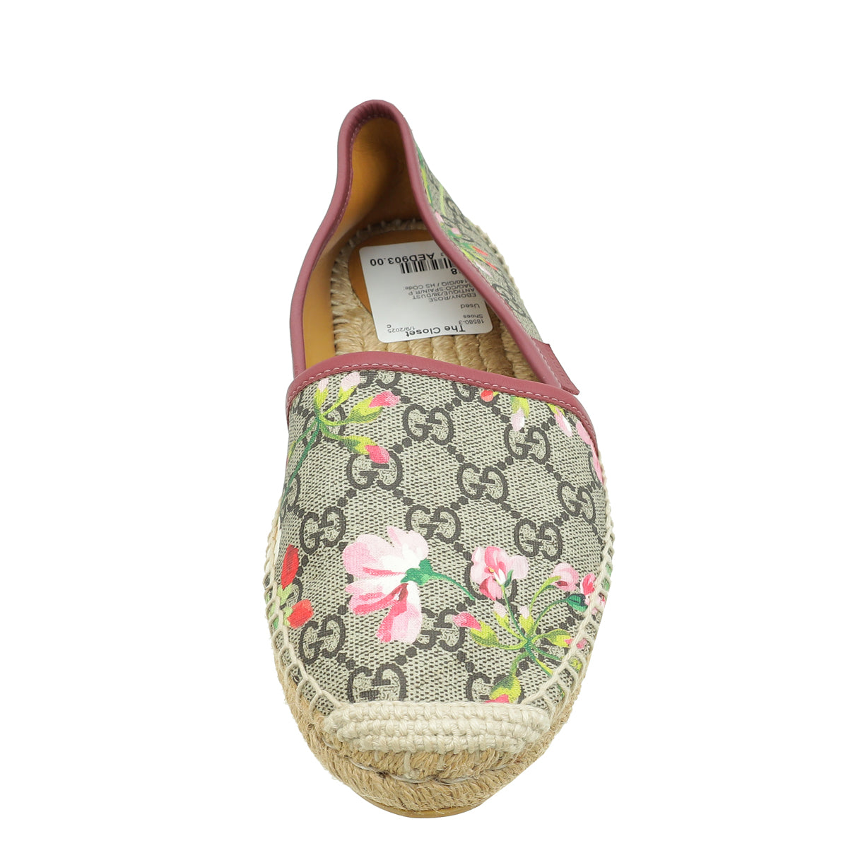 Gucci Bicolor GG Supreme Blooms Print Espadrille 38-Gucci-THE CLOSET