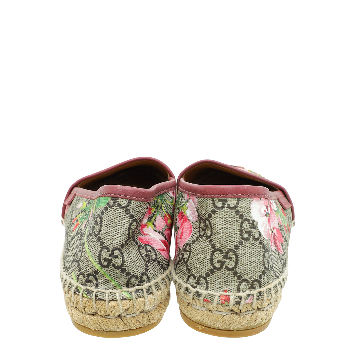 Gucci Bicolor GG Supreme Blooms Print Espadrille 38-Gucci-THE CLOSET