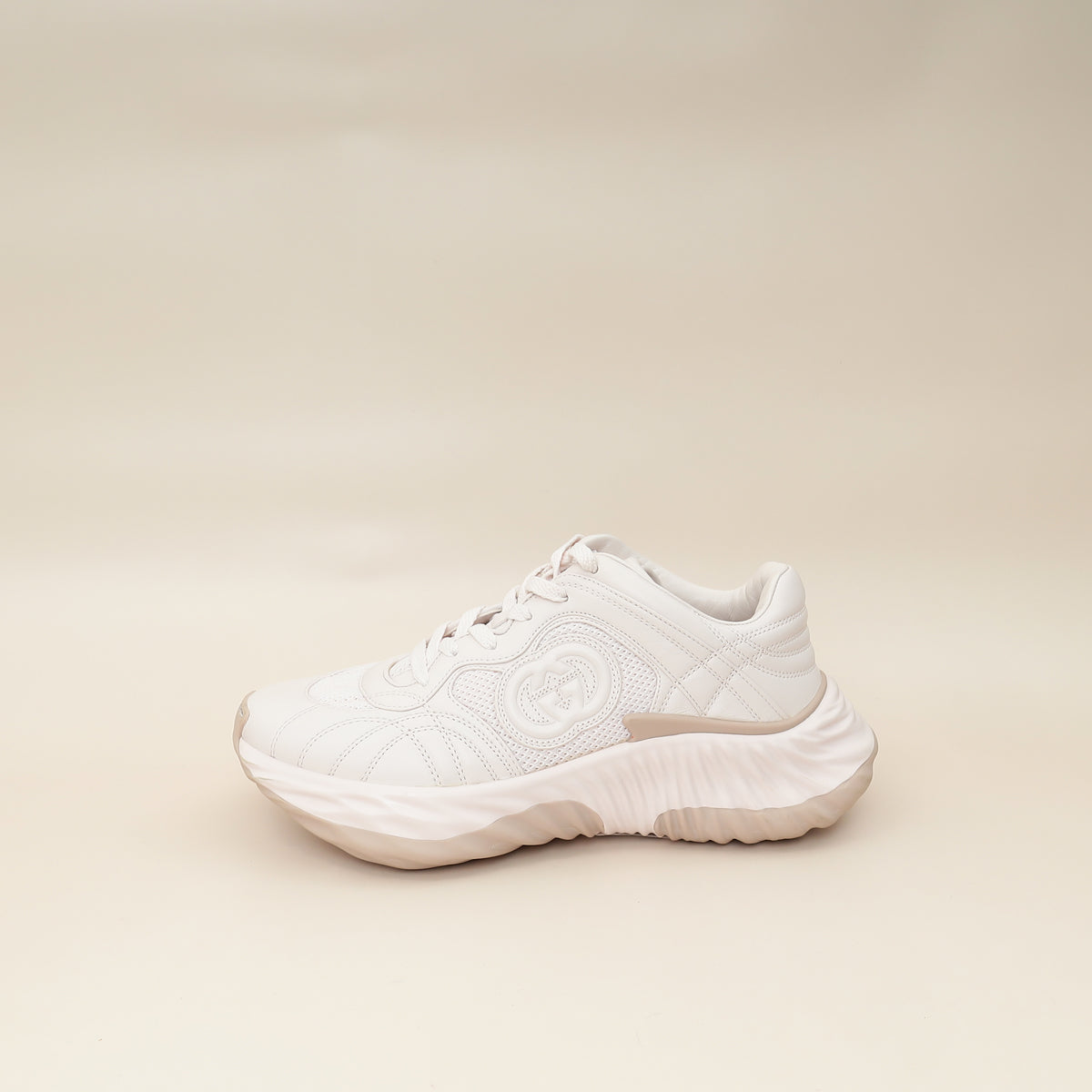 Gucci Light Pink Ripple Sneaker 38-Gucci-THE CLOSET