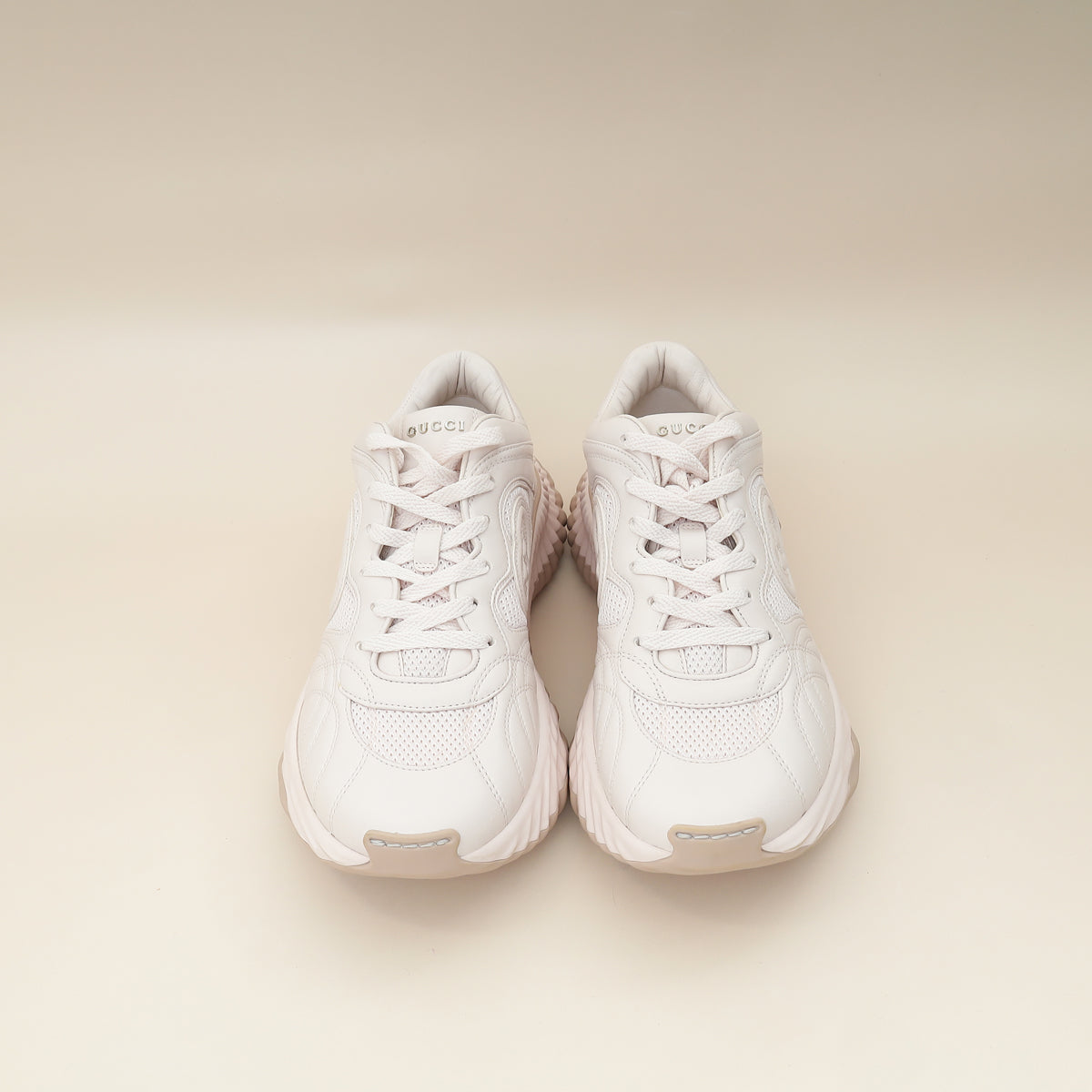 Gucci Light Pink Ripple Sneaker 38-Gucci-THE CLOSET