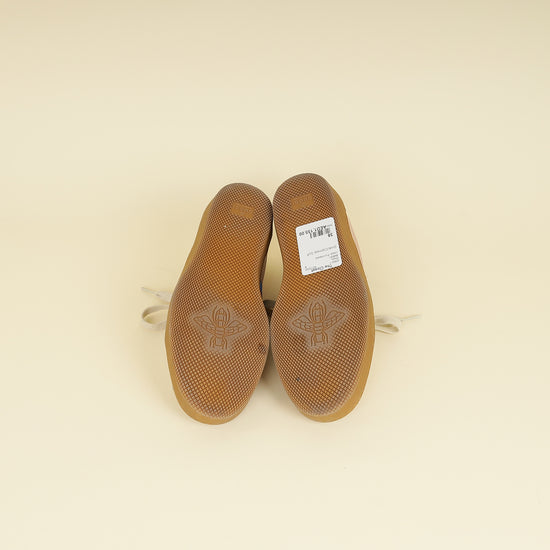 Gucci Oatmeal Soft Rose G74 Web Sneaker 38-Gucci-THE CLOSET