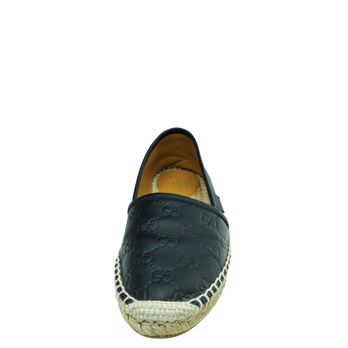 Gucci Black Guccissima Espadrille Flats 36-Gucci-THE CLOSET