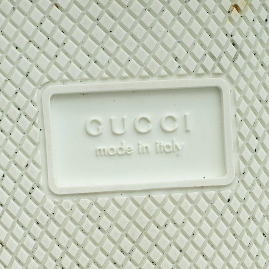 Gucci White Crystal Platform Ace Bee Sneakers 38-Gucci-THE CLOSET