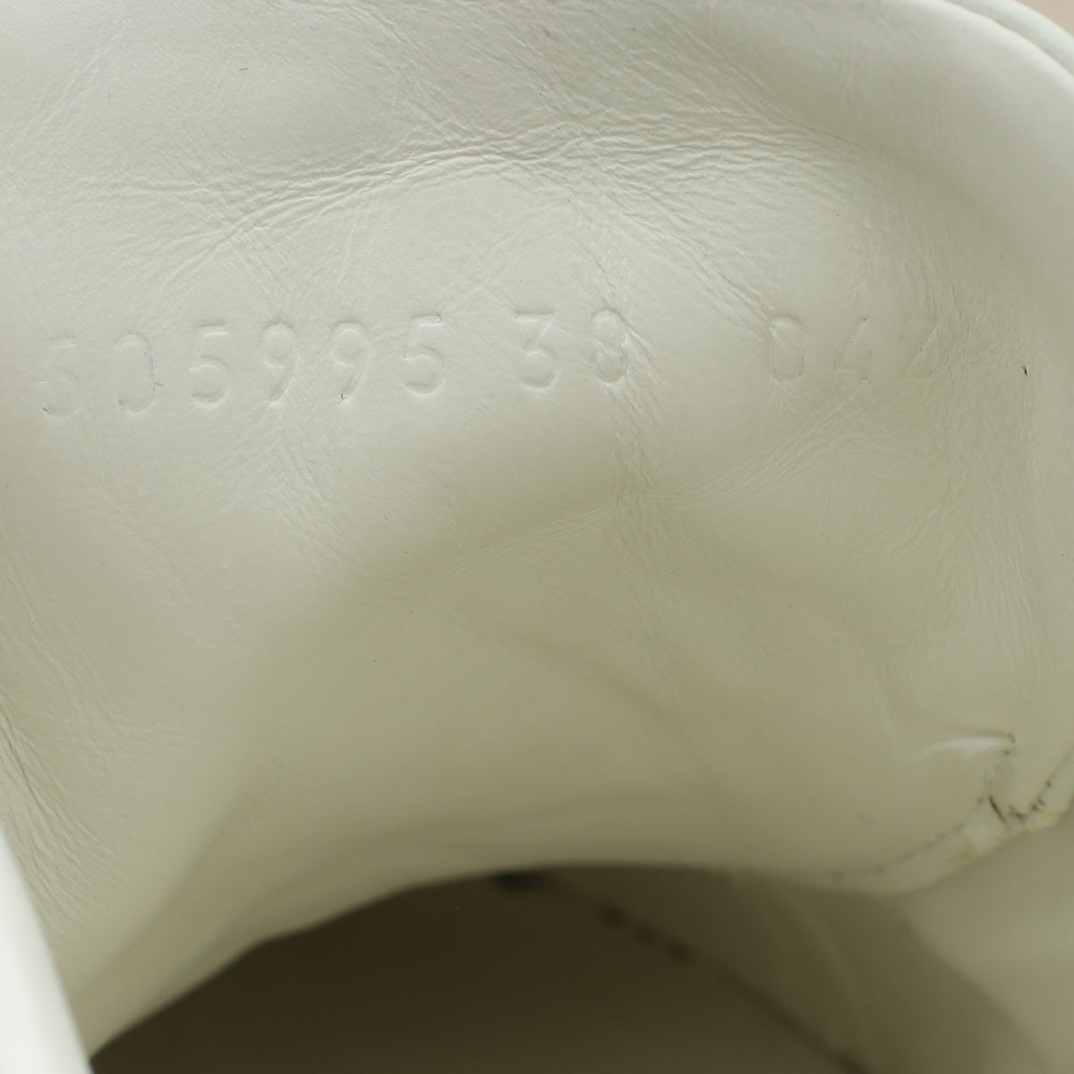 Gucci White Crystal Platform Ace Bee Sneakers 38-Gucci-THE CLOSET