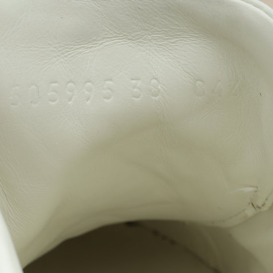 Gucci White Crystal Platform Ace Bee Sneakers 38-Gucci-THE CLOSET