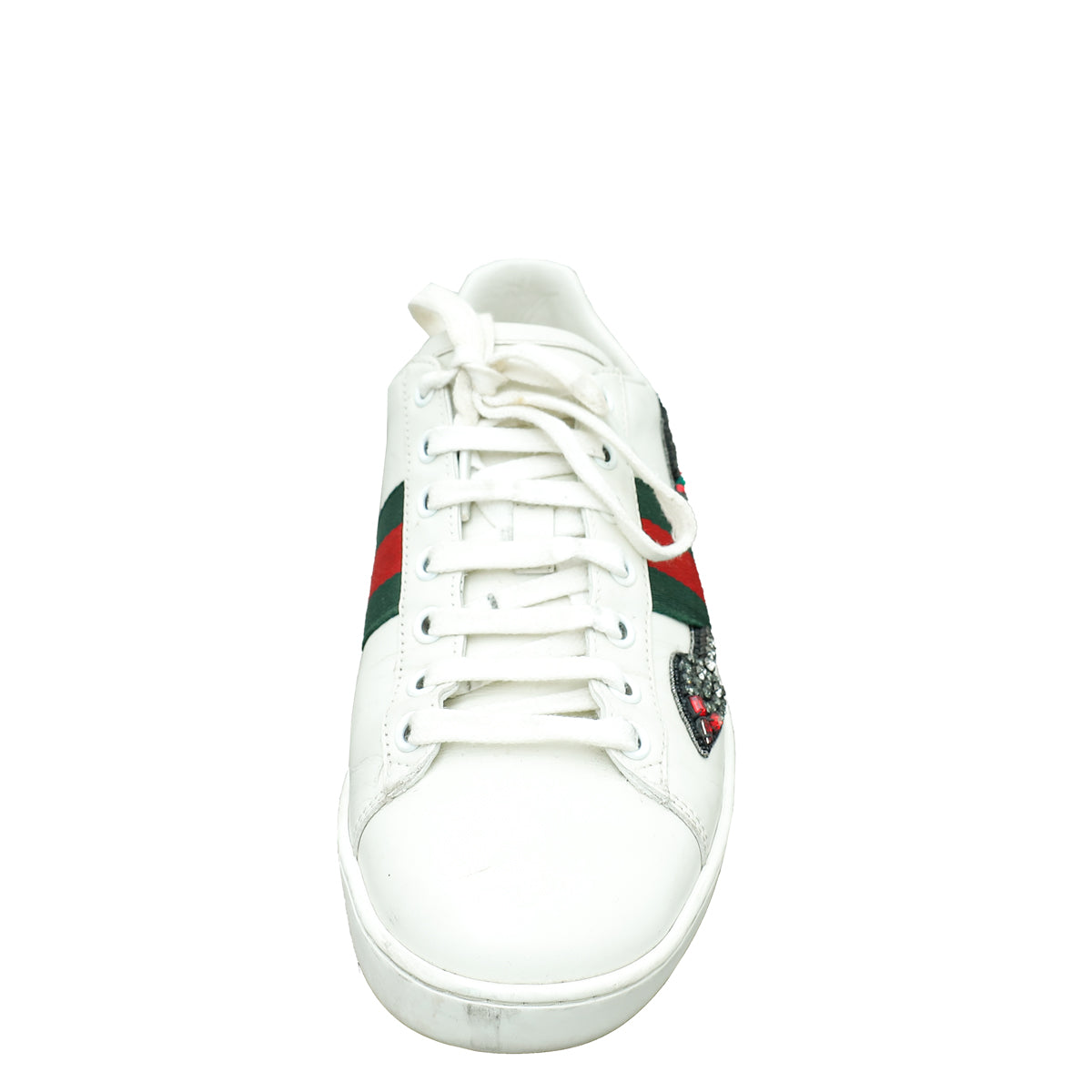 Gucci White Arrow Embroidered Ace Sneakers 38-Gucci-THE CLOSET