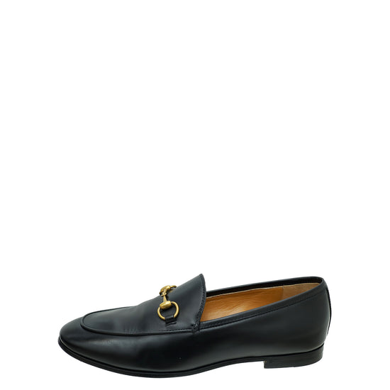 Gucci Black Horsebit Jordaan Loafer 38