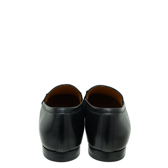 Gucci Black Horsebit Jordaan Loafer 38