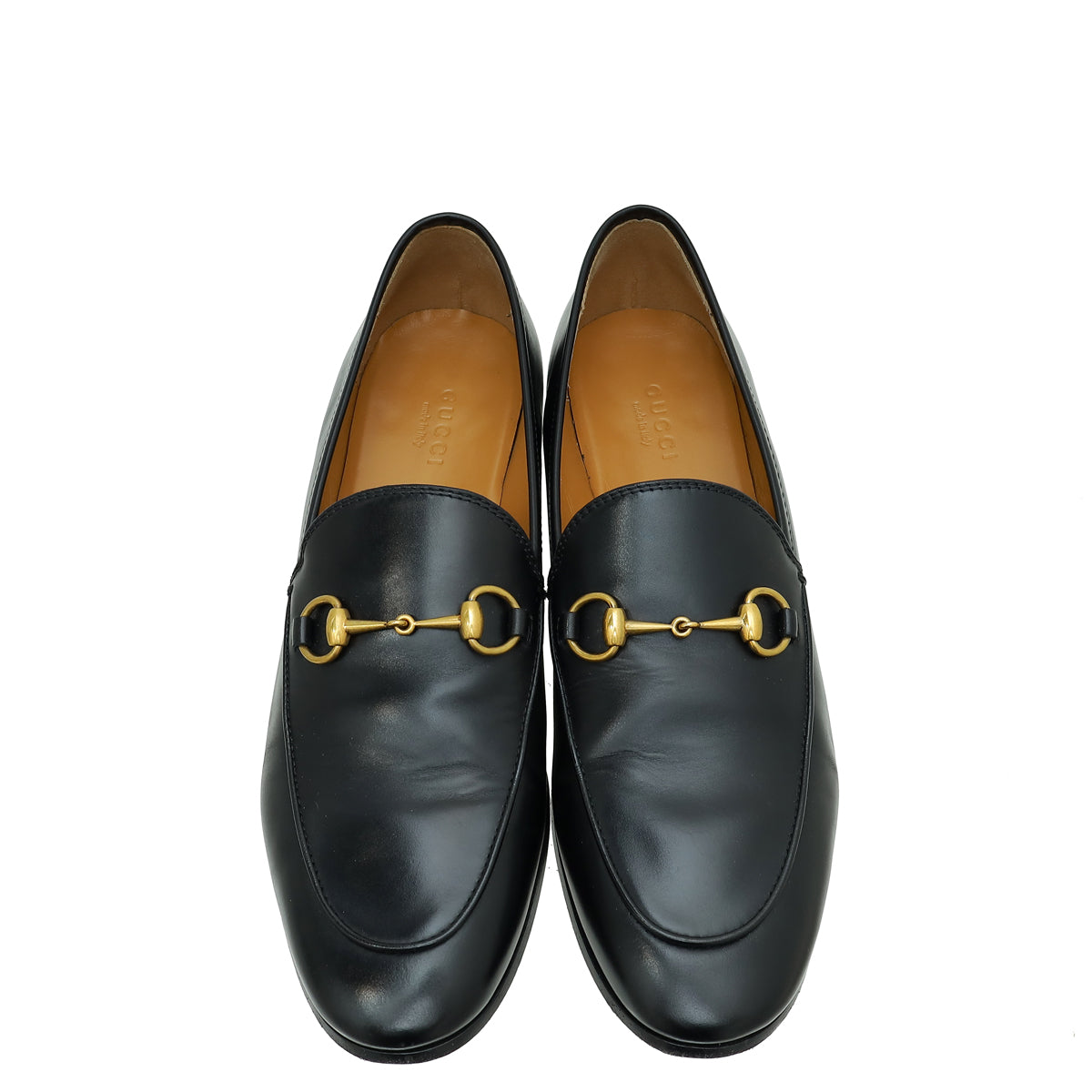 Gucci Black Horsebit Jordaan Loafer 38