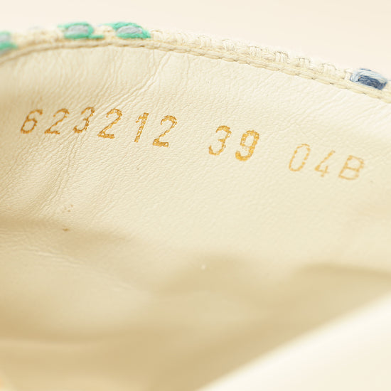 Gucci Beige GG Multicolor Jacquard Platform Slide 39-Gucci-THE CLOSET