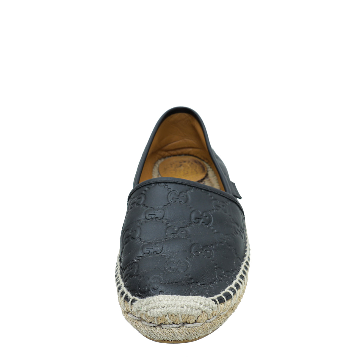 Gucci Black Guccissima Espadrille Flats 39-Gucci-THE CLOSET