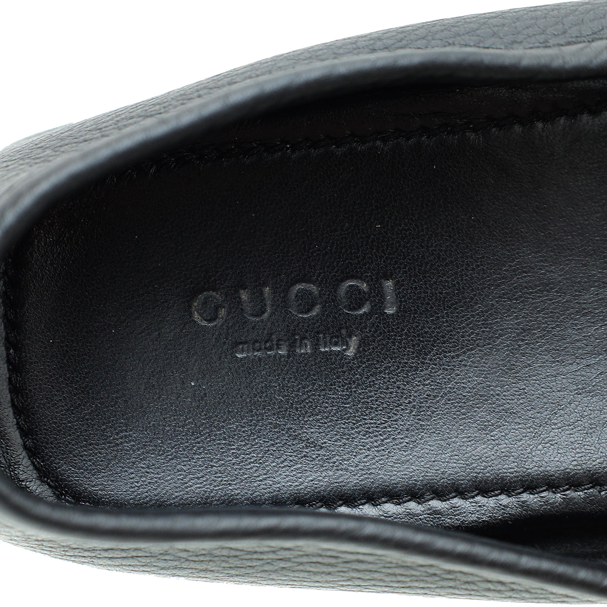 Gucci Black Web Horsebit Loafers 39