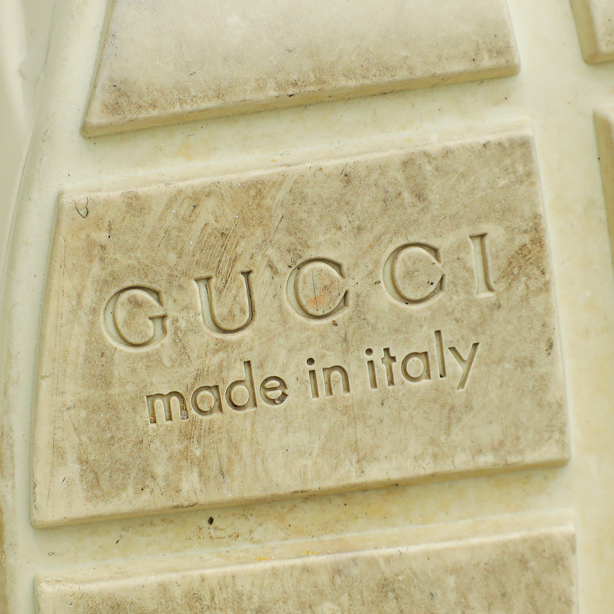 Gucci Ivory Logo Rhyton Sneakers 39