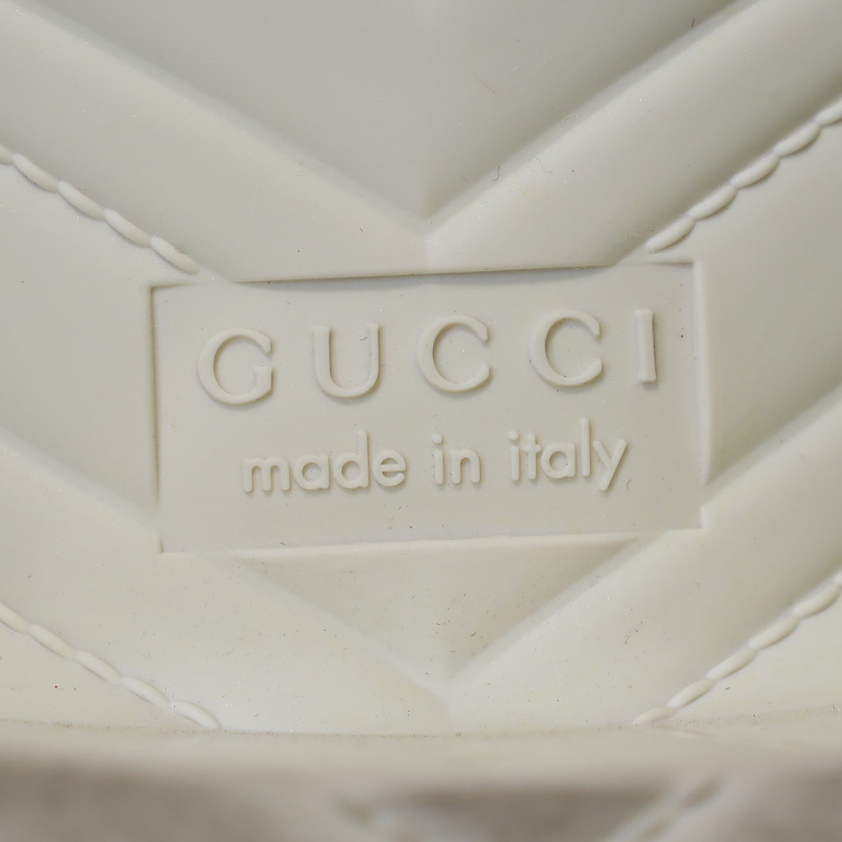 Gucci Ivory Logo Slide Sandals 39