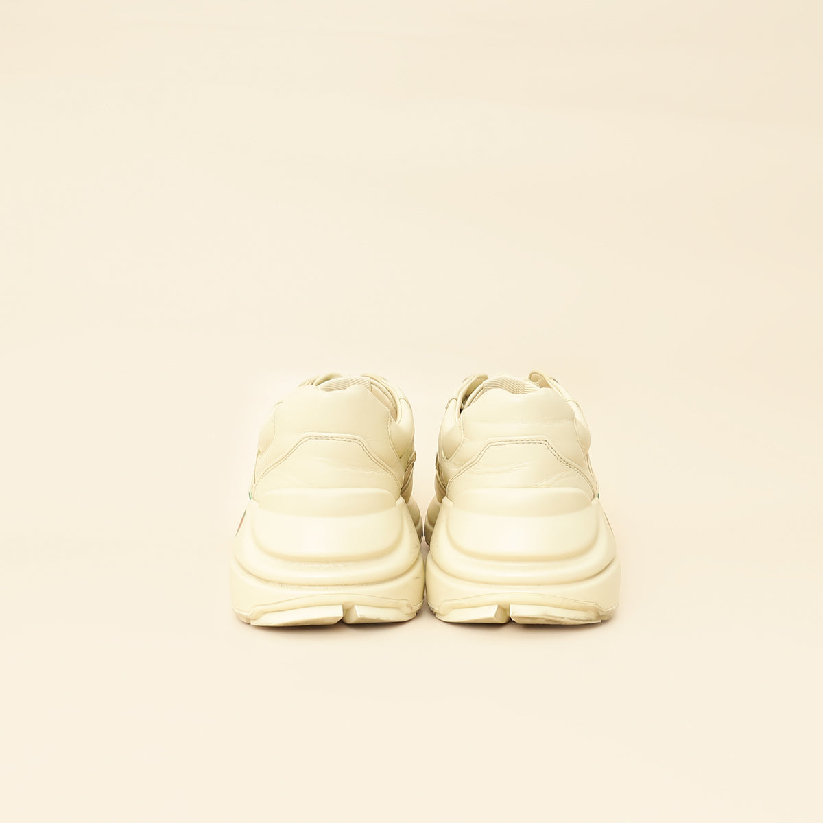 Gucci Ivory Logo Rhyton Sneakers 39-Gucci-THE CLOSET
