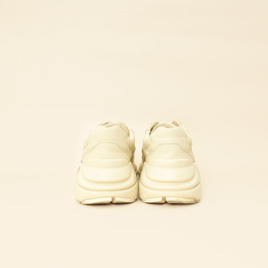 Gucci Ivory Logo Rhyton Sneakers 39-Gucci-THE CLOSET