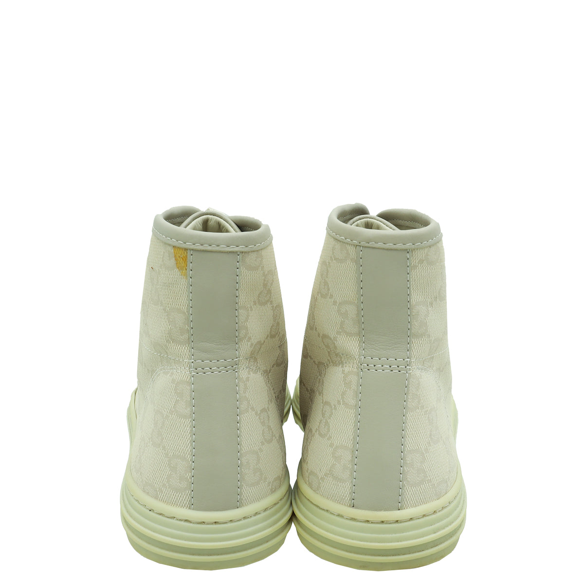 Gucci Beige GG High Cut Sneakers 40.5