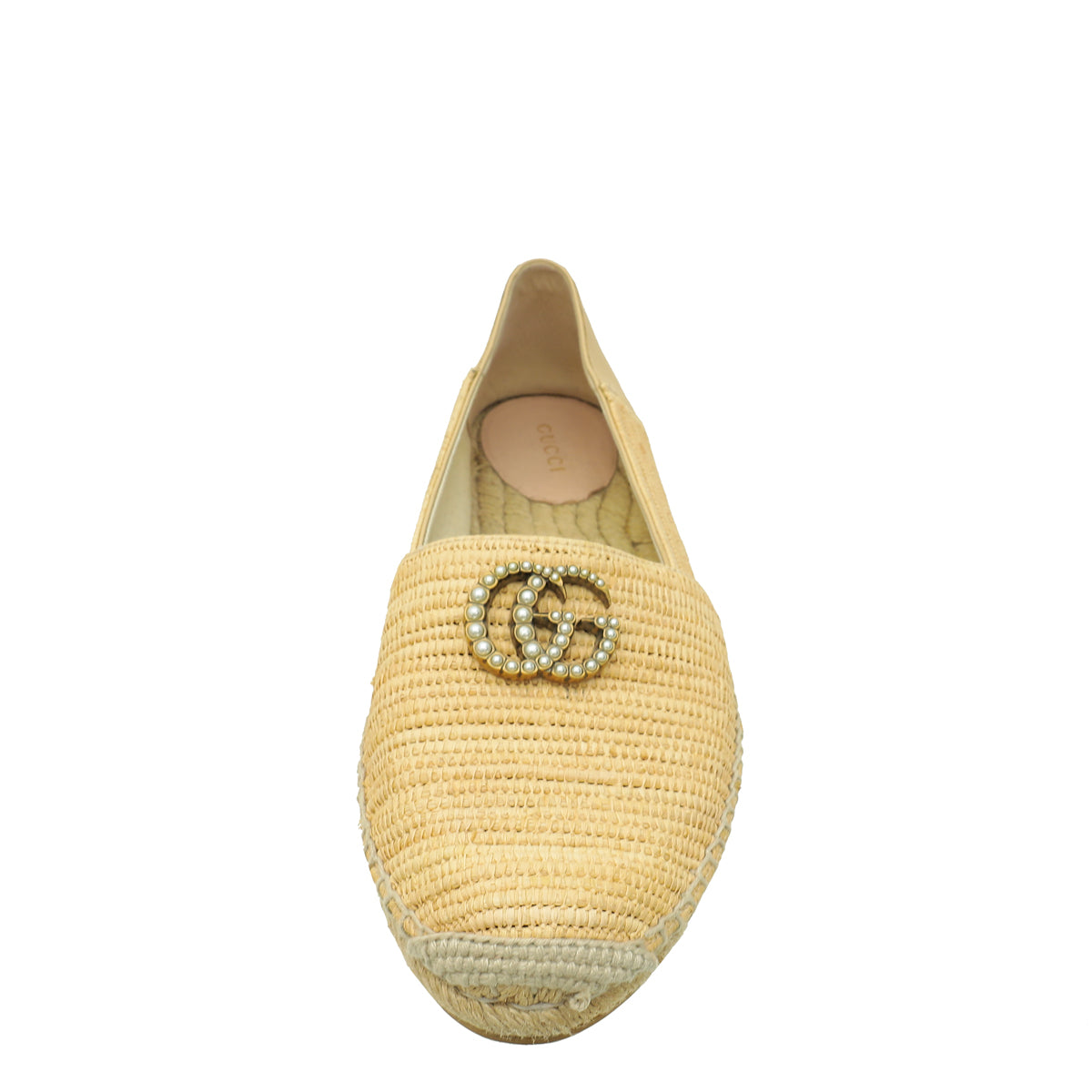 Gucci Bicolor Raffia Double G Espadrilles 40-Gucci-THE CLOSET