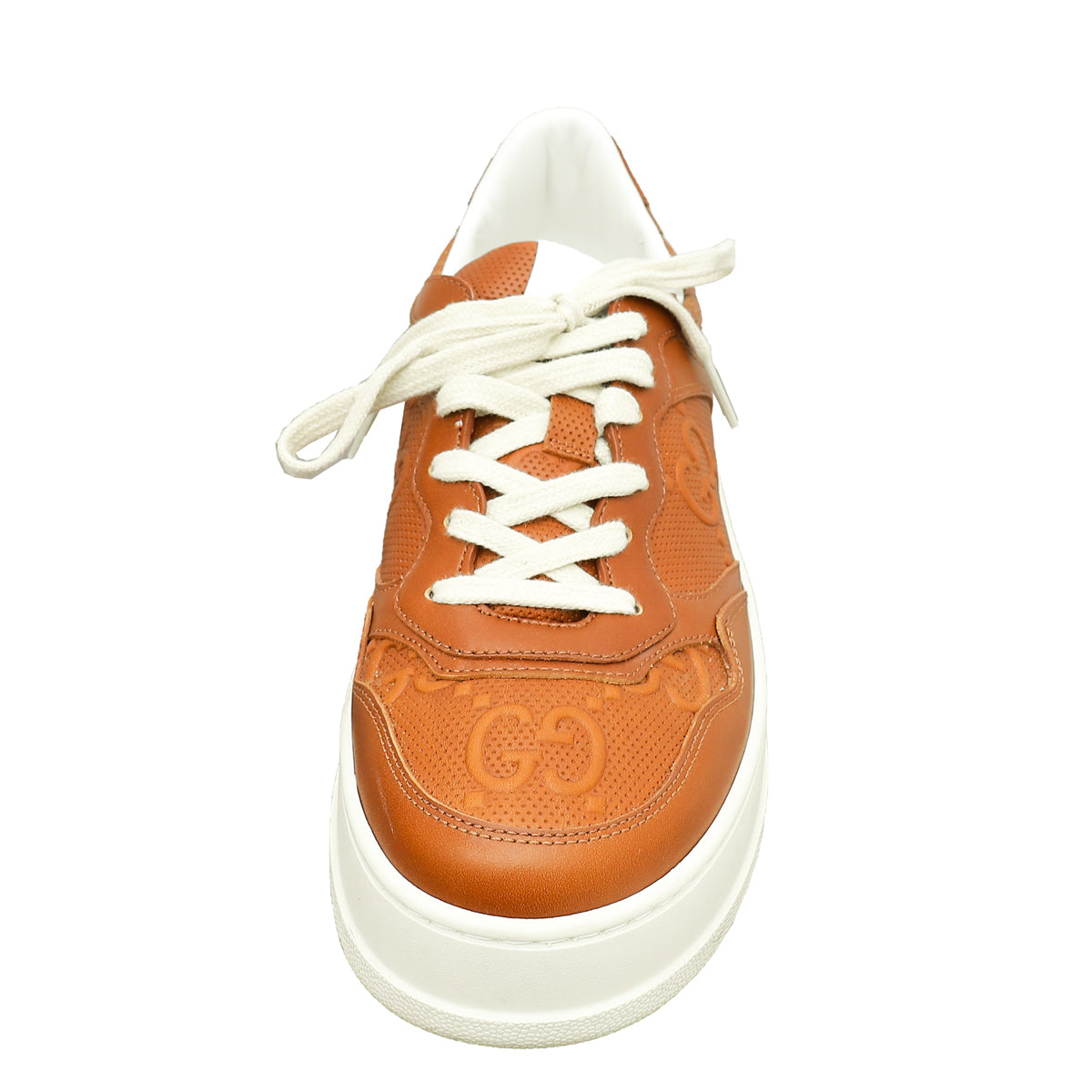 Gucci Brown GG Embossed Sneaker 40-Gucci-THE CLOSET
