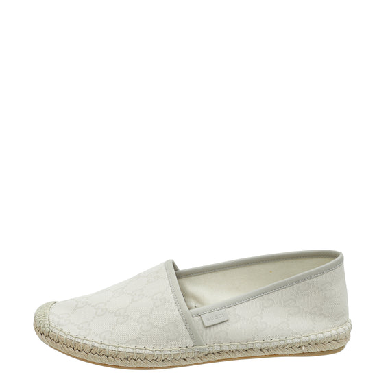 Load image into Gallery viewer, Gucci Ivory GG Espadrille 40
