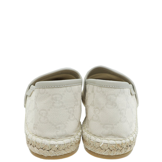Load image into Gallery viewer, Gucci Ivory GG Espadrille 40
