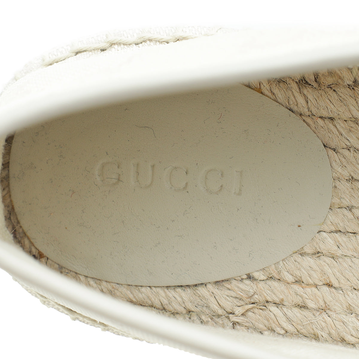 Gucci Ivory GG Espadrille 40