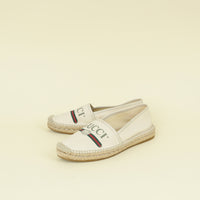 Gucci Greggio Grege Logo Flat Espadrille 40