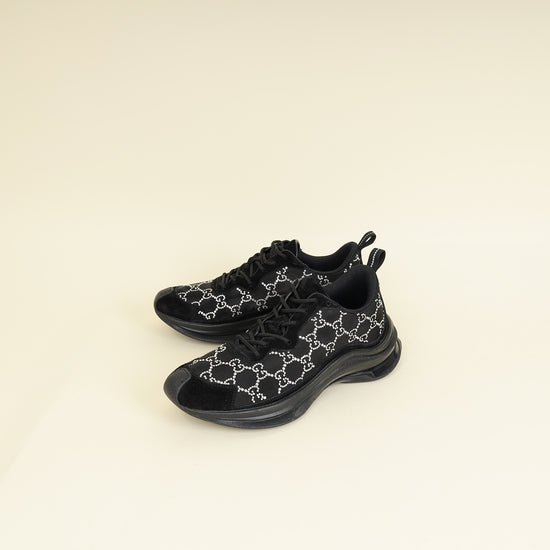 Gucci Black GG Crystal Run Sneaker 41-Gucci-THE CLOSET