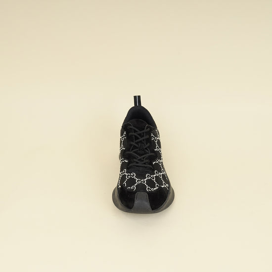 Gucci Black GG Crystal Run Sneaker 41-Gucci-THE CLOSET