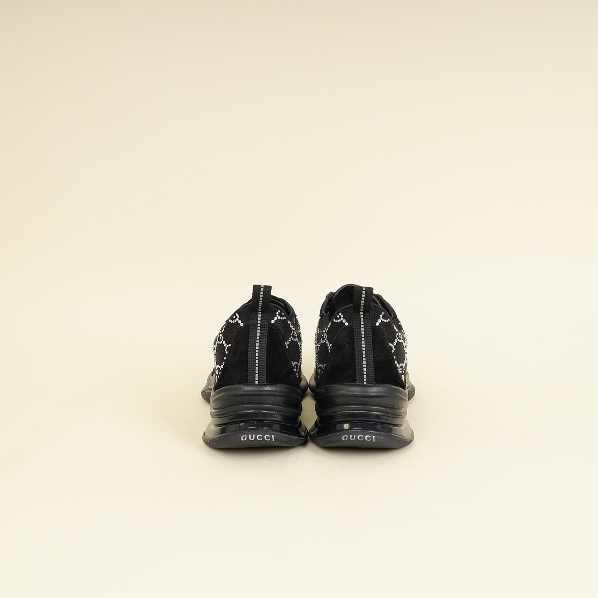 Gucci Black GG Crystal Run Sneaker 41-Gucci-THE CLOSET
