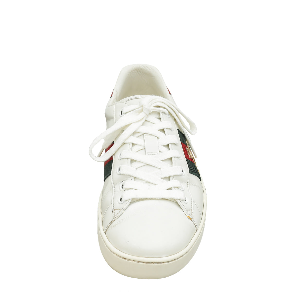 Gucci White Ace Bee Embroidered Men's Sneakers 6.5-Gucci-THE CLOSET