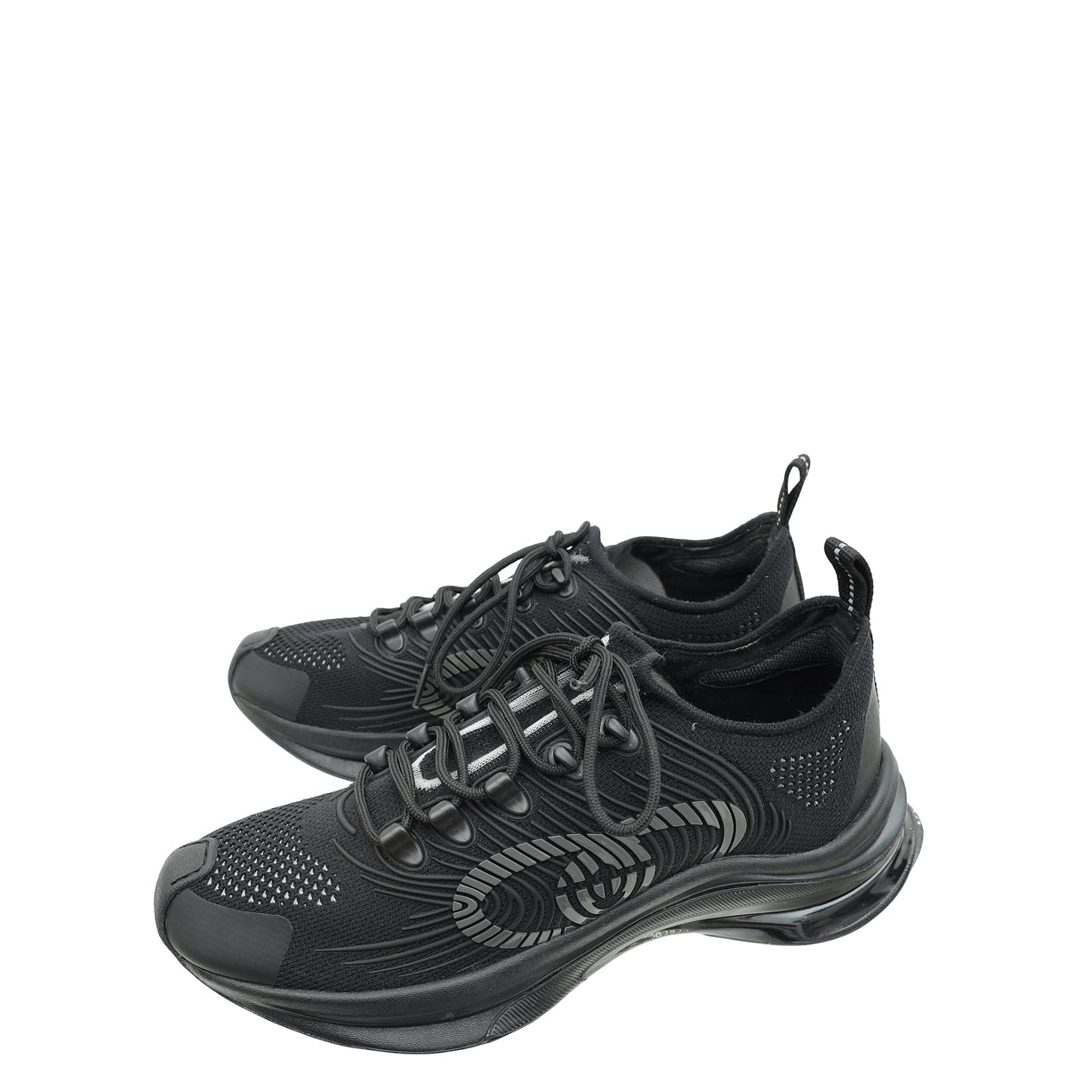 Gucci Black Technical Knit Fabric Men's Sneaker 6.5-Gucci-THE CLOSET