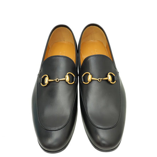 Gucci Black Horsebit Jordaan Loafers 7