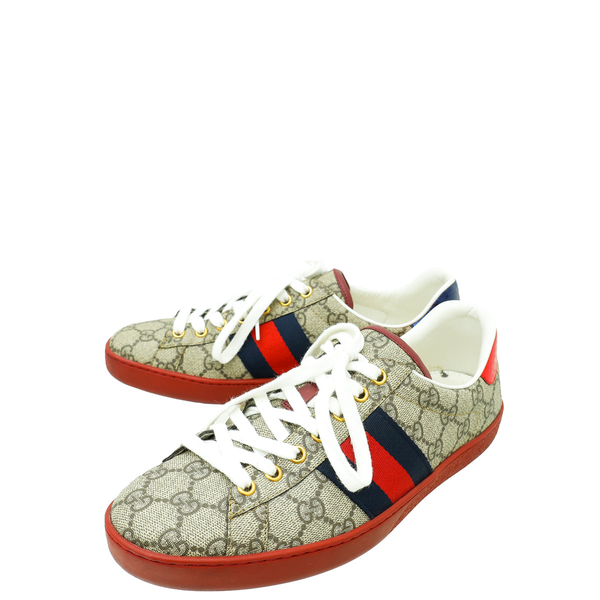 Gucci Multicolor GG Supreme Ace Men's Sneaker 7-Gucci-THE CLOSET