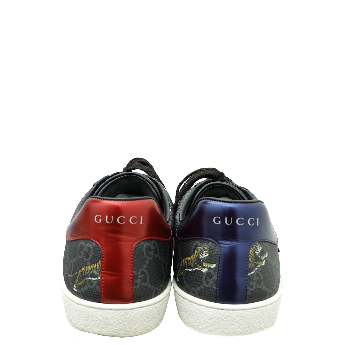 Gucci Gray GG Supreme Tiger Ace Sneakers 9 THE CLOSET