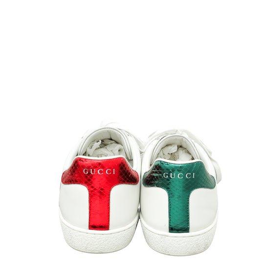 Gucci White Ace Tiger Head Sneaker 10