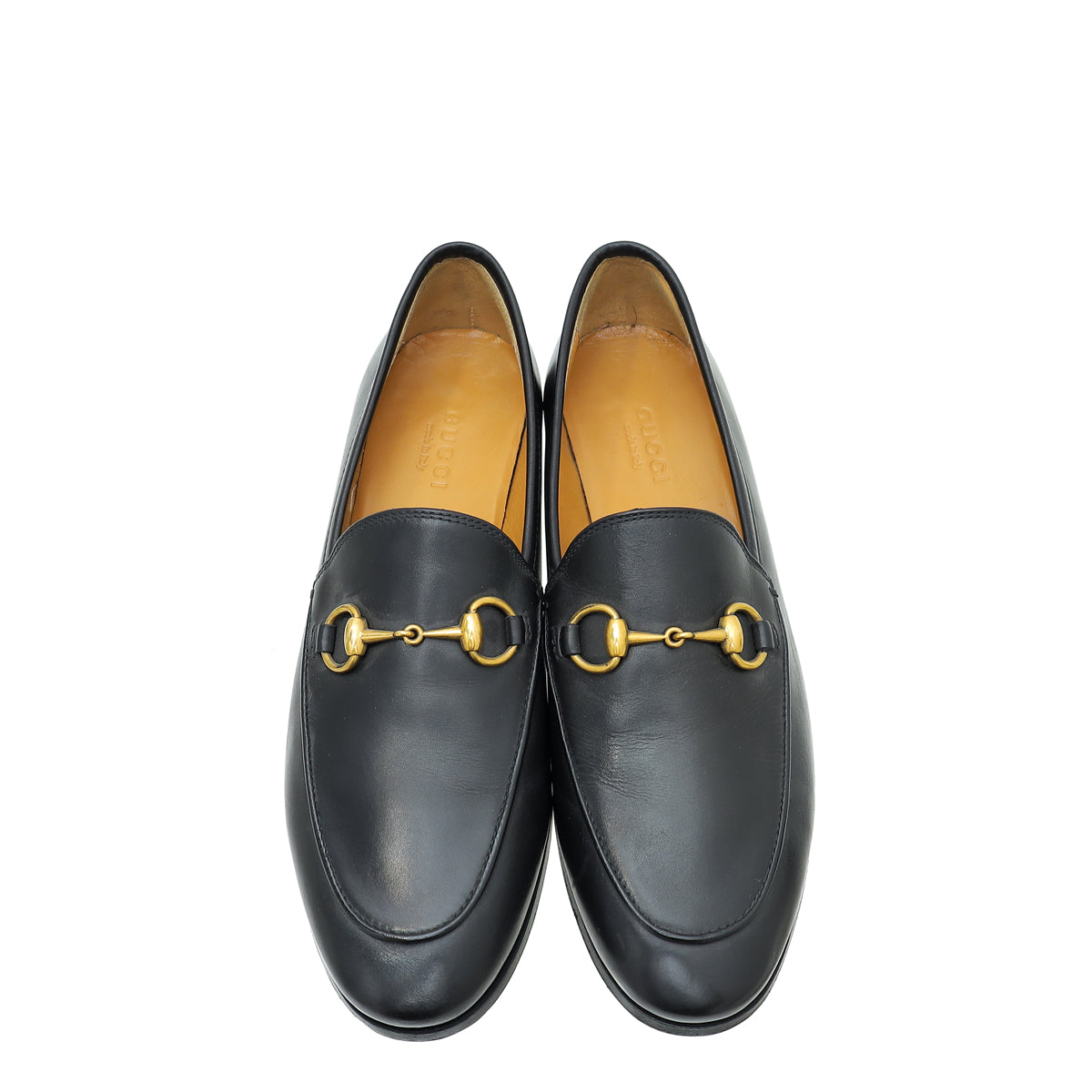 Gucci Black Jordaan Horsebit Loafer 35