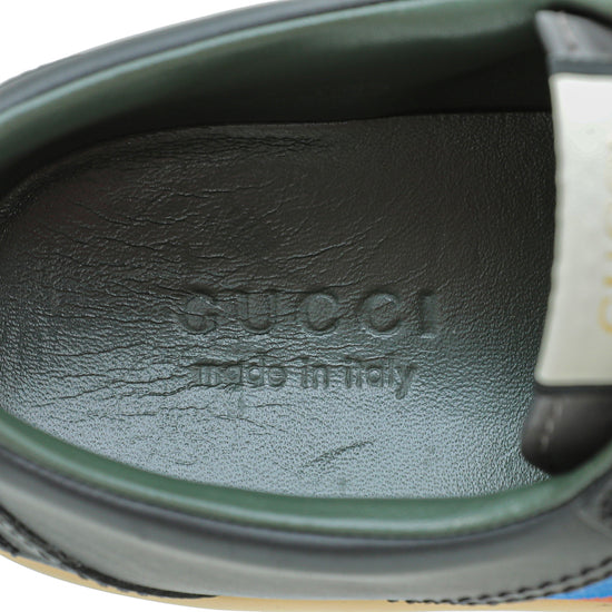 Gucci Multicolor Agrado Web Deck Shoes 10