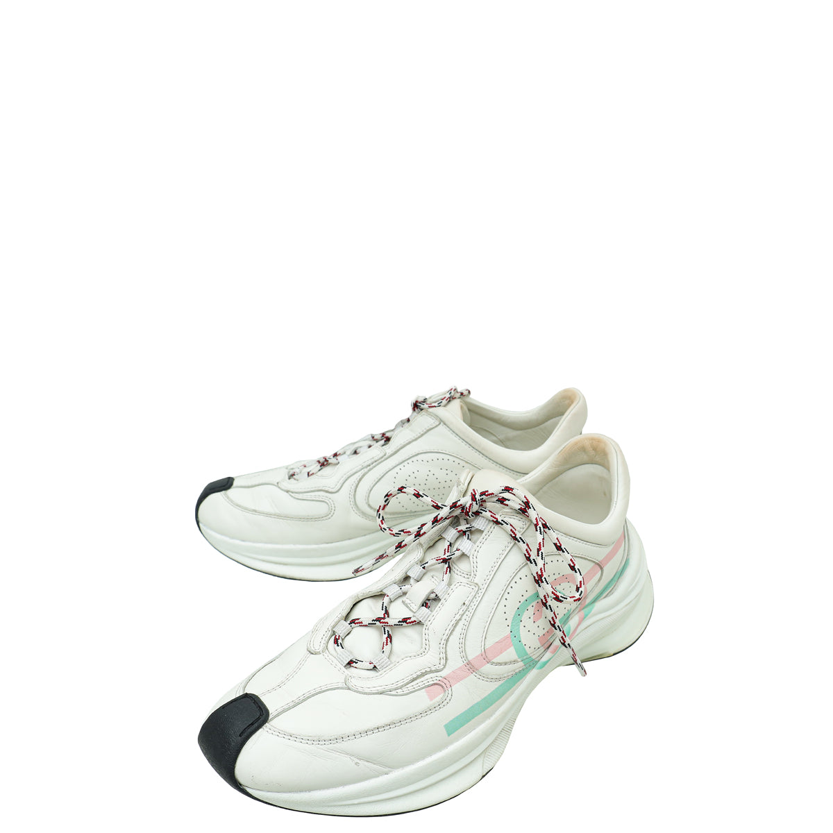 Gucci White Ultralight Plutone Gucci Run Sneakers 39-Gucci-THE CLOSET