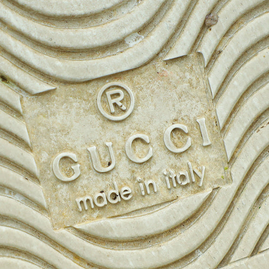 Gucci White Ace Web Bee Sneaker 37