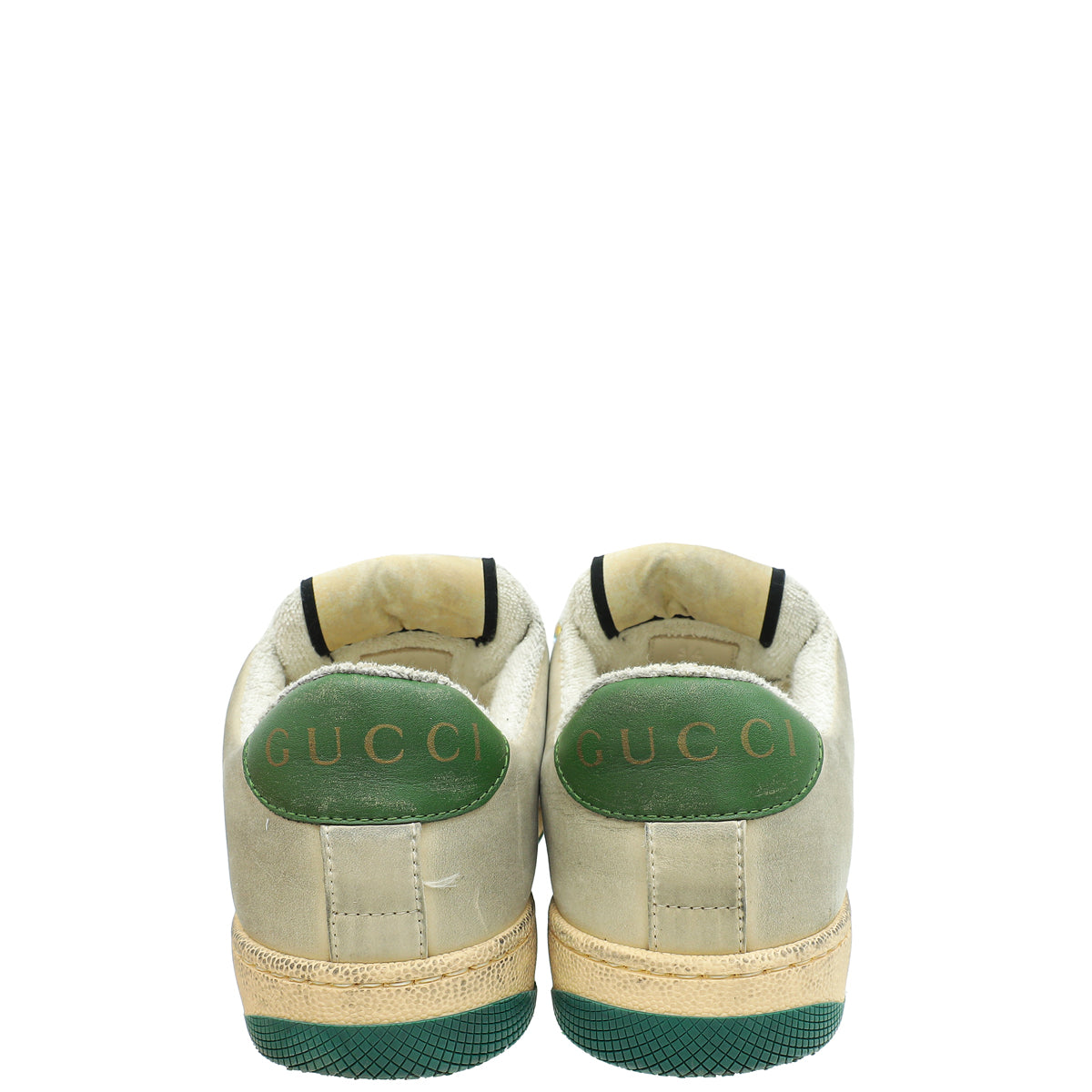 Gucci Dusty White Cherries Screener Sneakers 34